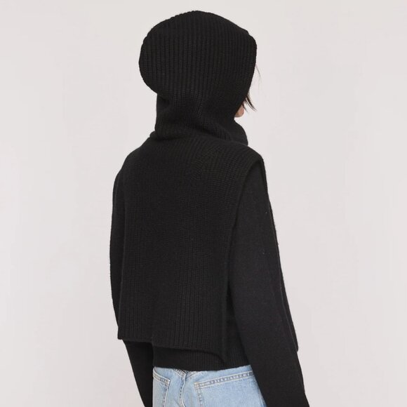 100% Cashmere Hooded Layering Bib- The Cashmere Project - Picture 2 of 5